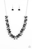 BRAGs To Riches - Black Necklace - Paparazzi Accessories Necklace Bedazzle Me Pretty Mobile Fashion Boutique