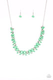 BRAGs To Riches - Green Necklace - Paparazzi Accessories Necklace Bedazzle Me Pretty Mobile Fashion Boutique