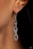 Braided Ballad - Silver Necklace - Paparazzi Accessories Necklace Bedazzle Me Pretty Mobile Fashion Boutique