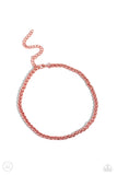 Braided Battalion - Pink Necklace - Paparazzi Accessories Necklace Bedazzle Me Pretty Mobile Fashion Boutique