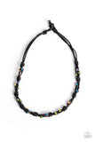 Braided Brawl - Multi Necklace - Paparazzi Accessories Necklace Bedazzle Me Pretty Mobile Fashion Boutique
