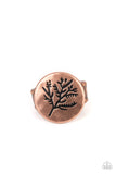 Branched Out Beauty - Copper Ring - Paparazzi Accessories Ring Bedazzle Me Pretty Mobile Fashion Boutique