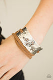 Branching Out - Brown Bracelet - Paparazzi Accessories Bracelet Bedazzle Me Pretty Mobile Fashion Boutique