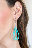 Brazilian Brilliance - Turquoise Blue Necklace - Paparazzi Accessories Necklace Bedazzle Me Pretty Mobile Fashion Boutique
