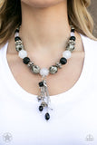 Break A Leg! - Black Necklace - Paparazzi Accessories Necklace Bedazzle Me Pretty Mobile Fashion Boutique