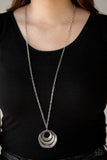 Breaking Pattern - Silver Necklace - Paparazzi Accessories Necklace Bedazzle Me Pretty Mobile Fashion Boutique