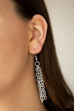 Breaking Pattern - Silver Necklace - Paparazzi Accessories Necklace Bedazzle Me Pretty Mobile Fashion Boutique