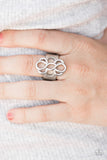 Breathe It All In - Silver Ring - Paparazzi Accessories Ring Bedazzle Me Pretty Mobile Fashion Boutique