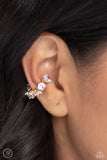 Breathtaking Blend - Gold Cuff Earrings - Paparazzi Accessories Post Earrings Bedazzle Me Pretty Mobile Fashion Boutique