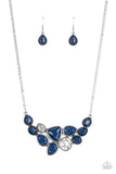 Breathtaking Brilliance - Blue Necklace - Paparazzi Accessories Necklace Bedazzle Me Pretty Mobile Fashion Boutique