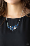 Breathtaking Brilliance - Blue Necklace - Paparazzi Accessories Necklace Bedazzle Me Pretty Mobile Fashion Boutique