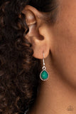 Breathtaking Brilliance - Green Necklace - Paparazzi Accessories Necklace Bedazzle Me Pretty Mobile Fashion Boutique