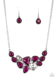 Breathtaking Brilliance - Purple Necklace - Paparazzi Accessories Necklace Bedazzle Me Pretty Mobile Fashion Boutique