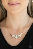 Bride-to-BEAM - Gold Necklace - Paparazzi Accessories Necklace Bedazzle Me Pretty Mobile Fashion Boutique