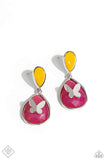 BRIGHT This Sway - Multi Post Earrings - Paparazzi Accessories Post Earrings Bedazzle Me Pretty Mobile Fashion Boutique