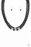 Brilliant Ballerina - Black Necklace - Paparazzi Accessories Necklace Bedazzle Me Pretty Mobile Fashion Boutique