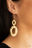 Bring On The Basics - Gold Earrings - Paparazzi Accessories Earrings Bedazzle Me Pretty Mobile Fashion Boutique