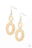 Bring On The Basics - Gold Earrings - Paparazzi Accessories Earrings Bedazzle Me Pretty Mobile Fashion Boutique