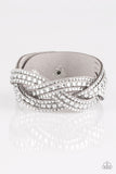 Bring On The Bling - Silver Bracelet - Paparazzi Accessories Bracelet Bedazzle Me Pretty Mobile Fashion Boutique