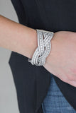 Bring On The Bling - Silver Bracelet - Paparazzi Accessories Bracelet Bedazzle Me Pretty Mobile Fashion Boutique