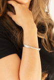 Bringing Basics Back - Silver Bracelet - Paparazzi Accessories Bracelet Bedazzle Me Pretty Mobile Fashion Boutique
