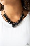 Broadway Belle - Black Necklace - Paparazzi Accessories Necklace Bedazzle Me Pretty Mobile Fashion Boutique