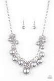 Broadway Belle - Silver Necklace - Paparazzi Accessories Necklace Bedazzle Me Pretty Mobile Fashion Boutique