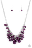 Broadway Bustle - Purple Necklace - Paparazzi Accessories Necklace Bedazzle Me Pretty Mobile Fashion Boutique