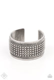 Bronco Bust - Silver Bracelet - Paparazzi Accessories Bracelet Bedazzle Me Pretty Mobile Fashion Boutique