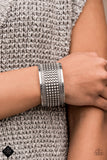Bronco Bust - Silver Bracelet - Paparazzi Accessories Bracelet Bedazzle Me Pretty Mobile Fashion Boutique
