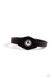 Bronx Bronco - Brown Bracelet - Paparazzi Accessories Bracelet Bedazzle Me Pretty Mobile Fashion Boutique