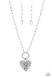 Brotherly Love - Silver Necklace - Paparazzi Accessories Necklace Bedazzle Me Pretty Mobile Fashion Boutique