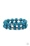 Bubble Blast Off - Blue Bracelet - Paparazzi Accessories Bracelet Bedazzle Me Pretty Mobile Fashion Boutique