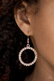 Bubblicious - Copper Earrings - Paparazzi Accessories Earrings Bedazzle Me Pretty Mobile Fashion Boutique