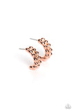 Bubbling Beauty - Copper Earrings - Paparazzi Accessories Earrings Bedazzle Me Pretty Mobile Fashion Boutique