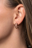 Bubbling Beauty - Copper Earrings - Paparazzi Accessories Earrings Bedazzle Me Pretty Mobile Fashion Boutique