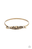 Bubbling Whimsy - Brass Bracelet - Paparazzi Accessories Bracelet Bedazzle Me Pretty Mobile Fashion Boutique