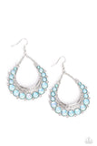 Bubbly Bling - Blue Earrings - Paparazzi Accessories Earrings Bedazzle Me Pretty Mobile Fashion Boutique