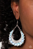 Bubbly Bling - Blue Earrings - Paparazzi Accessories Earrings Bedazzle Me Pretty Mobile Fashion Boutique