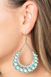 Bubbly Bling - Green Earrings - Paparazzi Accessories Earrings Bedazzle Me Pretty Mobile Fashion Boutique