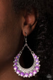 Bubbly Bling - Purple Earrings - Paparazzi Accessories Earrings Bedazzle Me Pretty Mobile Fashion Boutique