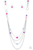 Bubbly Bright - Multi Necklace - Paparazzi Accessories Necklace Bedazzle Me Pretty Mobile Fashion Boutique