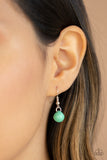 Bubbly Brilliance - Green Necklace - Paparazzi Accessories Necklace Bedazzle Me Pretty Mobile Fashion Boutique