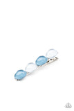 Bubbly Reflections - Blue Hair Clip - Paparazzi Accessories Hair Clip Bedazzle Me Pretty Mobile Fashion Boutique