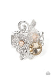 Bucketful of Bouquets - Brown Ring - Paparazzi Accessories Ring Bedazzle Me Pretty Mobile Fashion Boutique