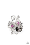 Bucketful of Bouquets - Purple Ring - Paparazzi Accessories Ring Bedazzle Me Pretty Mobile Fashion Boutique