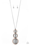 Buckle Down - Copper Necklace - Paparazzi Accessories Necklace Bedazzle Me Pretty Mobile Fashion Boutique