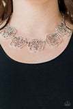 Budding Beauty - Silver Necklace - Paparazzi Accessories Necklace Bedazzle Me Pretty Mobile Fashion Boutique