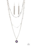 Burning Love - Black Necklace - Paparazzi Accessories Necklace Bedazzle Me Pretty Mobile Fashion Boutique