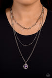 Burning Love - Black Necklace - Paparazzi Accessories Necklace Bedazzle Me Pretty Mobile Fashion Boutique
